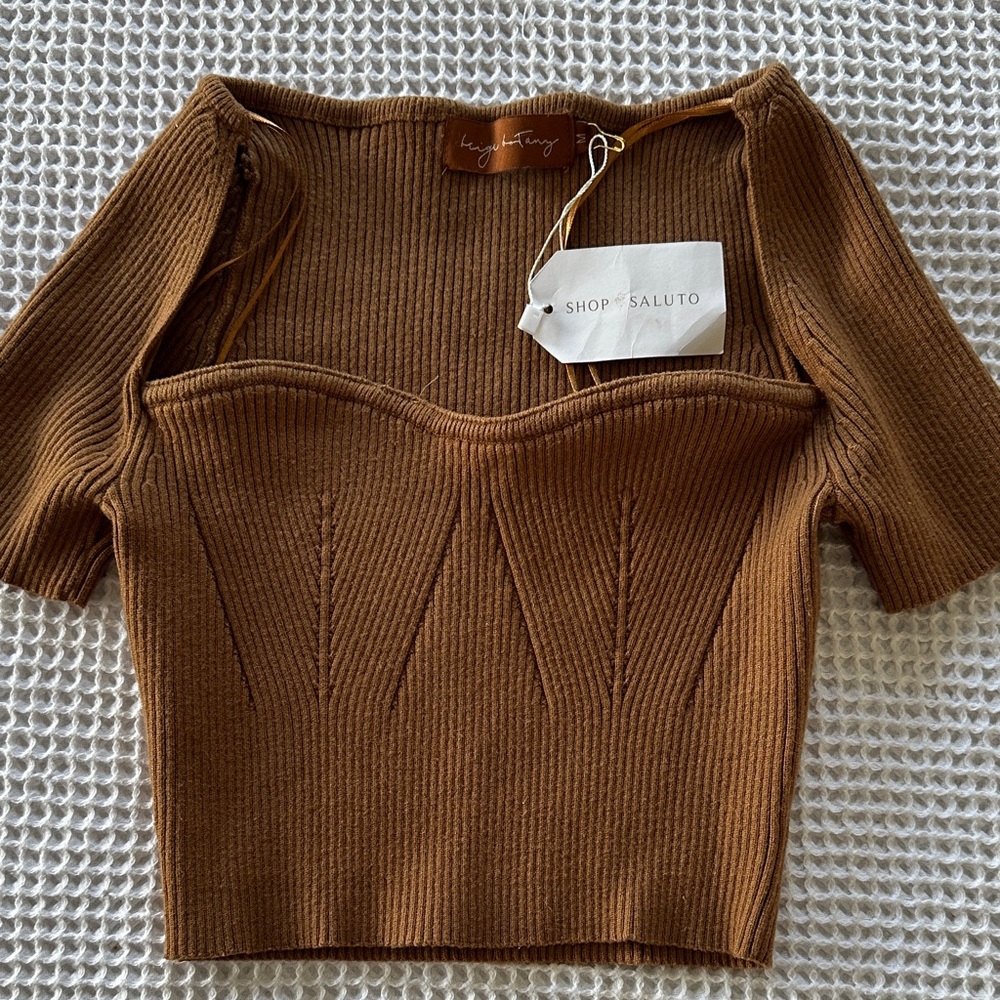 Ribbed crop top - Picture 3 of 8